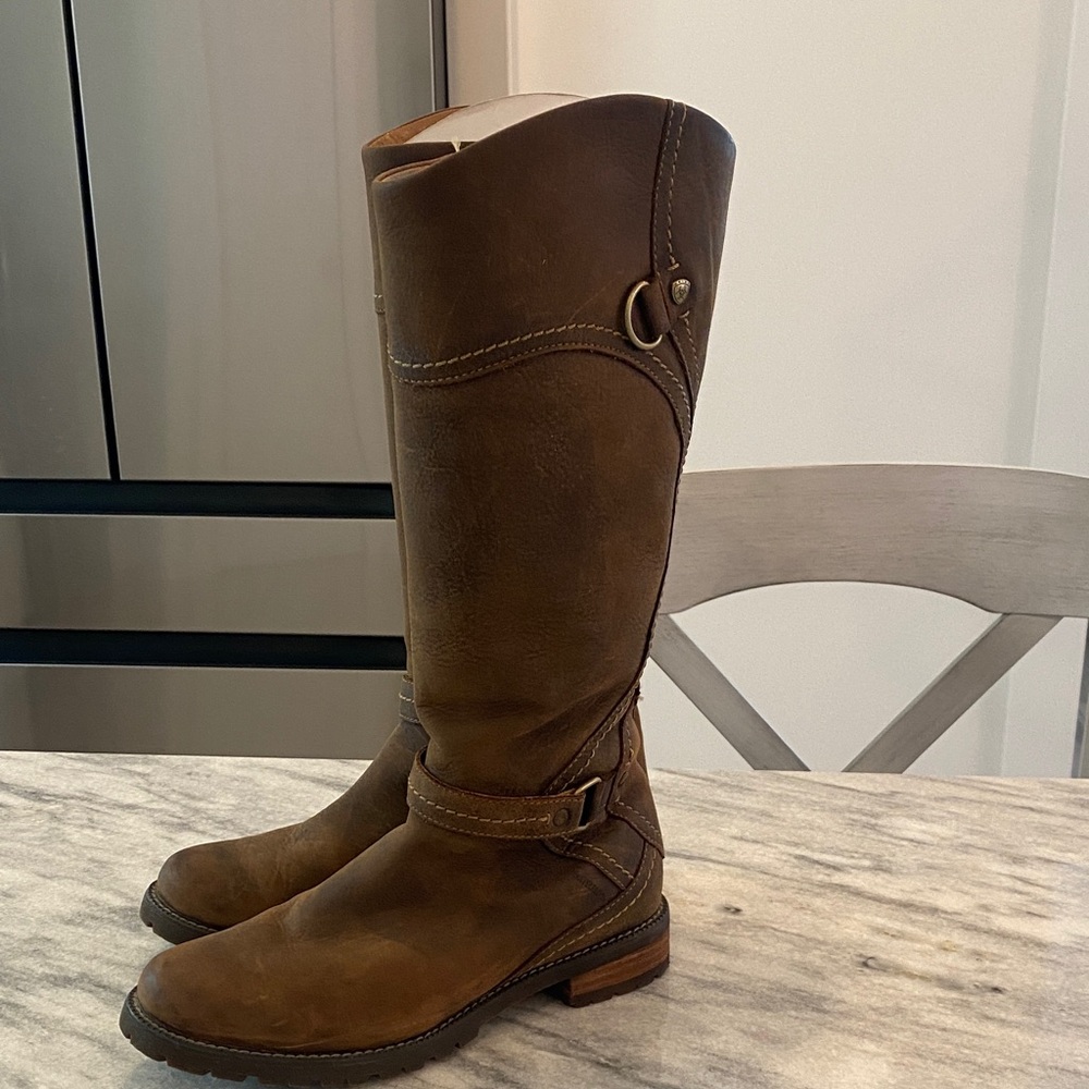 Ariat Tan all leather Over the Knee Boots